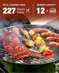 Portable 18-Inch Charcoal Grill for Outdoor Fun