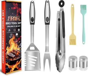 8-Piece BBQ Grilling Tool Set with Accessories