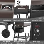 PARGRILL Wood Pellet Grill & Smoker with Auto Temp