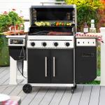 Gas Grill and Wood Pellet Smoker Combo