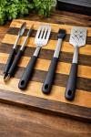 4-Piece Stainless Steel BBQ Grill Tool Set