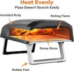 Geek Chef 12" Portable Gas Pizza Oven