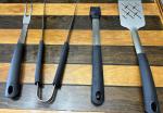 4-Piece Stainless Steel BBQ Grill Tool Set