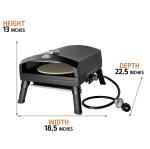 Portable Pizza Oven with Built-in Thermometer