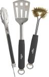 3-Piece Stainless Steel BBQ Tool Set