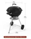 Portable 18-Inch Charcoal Grill for Outdoor Fun