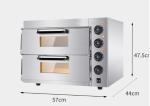 Countertop Double Deck Pizza Oven for Home