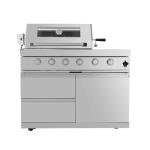 72,000 BTU 4-Burner Gas Grill with Pizza Oven