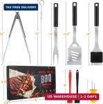 BBQ Tool Set with 4-in-1 Spatula and More