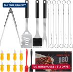 Grill Tool Set with 4-in-1 Spatula and Tongs