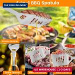 Grill Tool Set with 4-in-1 Spatula and Tongs