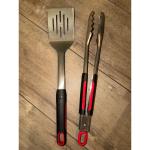 Stainless Steel BBQ Spatula and Tongs Set