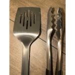 Stainless Steel BBQ Spatula and Tongs Set