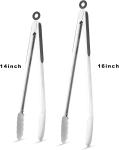 Stainless Steel BBQ Tongs Set - 14" & 16