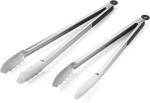Stainless Steel BBQ Tongs Set - 14" & 16