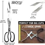 3-in-1 Light Barbecue Tool: Tongs, Spatula, Scraper