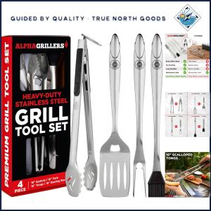 4-Piece BBQ Tool Set for Grilling Fun