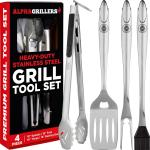 4-Piece BBQ Tool Set for Grilling Fun