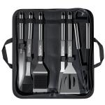 Heavy-Duty Grilling Accessory Set: Spatula, Tongs, Brush, Fork