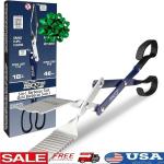 18 Inch 3-in-1 BBQ Tool: Tongs, Spatula, Scraper