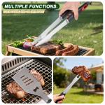 Ultimate Grilling Accessories Set: Spatula, Tongs, Knife