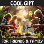 18 Inch 3-in-1 BBQ Tool: Tongs, Spatula, Scraper