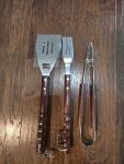 BBQ Tool Set with Wooden Handle Utensils