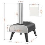 12-Inch Outdoor Wood-Fired Pizza Oven