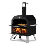 Wood Fired 2-Layer Outdoor Pizza Oven with Stone