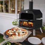 Wood Fired 2-Layer Outdoor Pizza Oven with Stone
