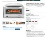 Cuisinart Indoor Pizza Oven - Bake Perfect 12" Pizzas