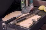 Stainless Steel Barbecue Tool Set: Spatula & Tongs