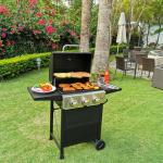 Master Cook 3-Burner Propane Gas Grill with Table