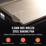 VEVOR 36" Outdoor Gas Griddle Grill with Lid