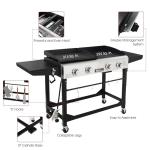 Royal Gourmet 4-Burner Portable Gas Grill & Griddle