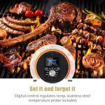 Hello.Dr Portable Electric Smoker for Grilling