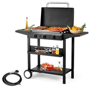 46 Inch 3 Burner Gas Griddle Cooking Station