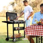 46 Inch 3 Burner Gas Griddle Cooking Station