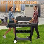 46 Inch 3 Burner Gas Griddle Cooking Station
