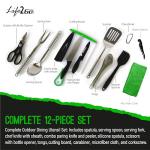 12 Piece Portable Camp Cooking Utensil Set