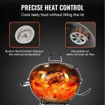 Portable 55.9 cm Charcoal Grill with Wheels