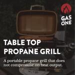 Portable GasOne Tabletop Propane Grill with Handle