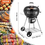 Portable 55.9 cm Charcoal Grill with Wheels