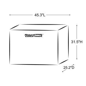 Royal Gourmet 45-Inch BBQ Grill Cover, Water Resistant
