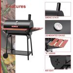Royal Gourmet 30-Inch Charcoal Grill with Side Table