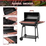Royal Gourmet 30-Inch Charcoal Grill with Side Table