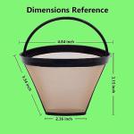 Reusable Cone Coffee Filters for Cuisinart (2 Pack)