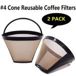 Reusable Cone Coffee Filters for Cuisinart (2 Pack)