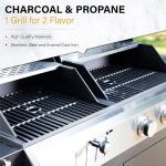 Dual Fuel BBQ Grill: Propane & Charcoal Combo