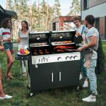 Dual Fuel BBQ Grill: Propane & Charcoal Combo